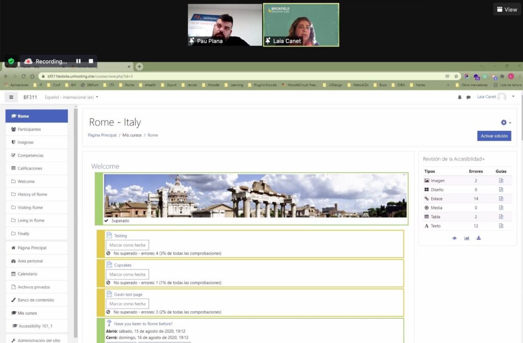 accessibilitat Brickfield education labs