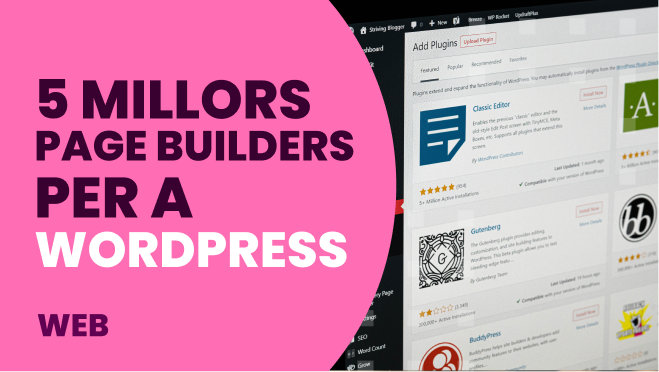 portada_5 millors page builders per a wordpress