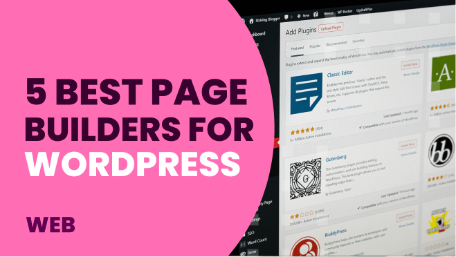 portada_5 best page builders for wordpress