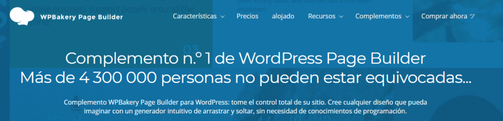 WP Bakery Page Builder plugin