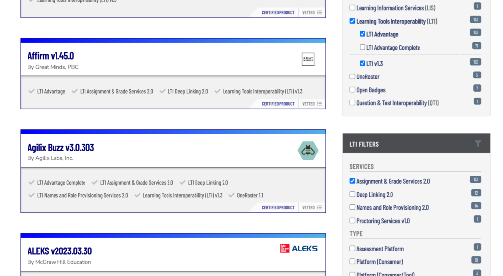 Certificació 1edtech