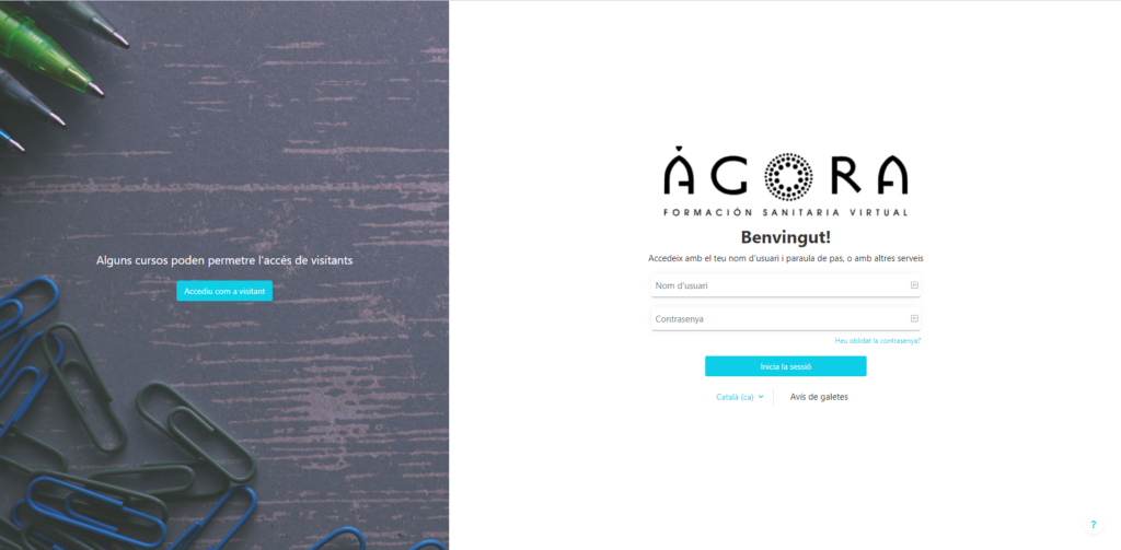 login àgora sanitaria