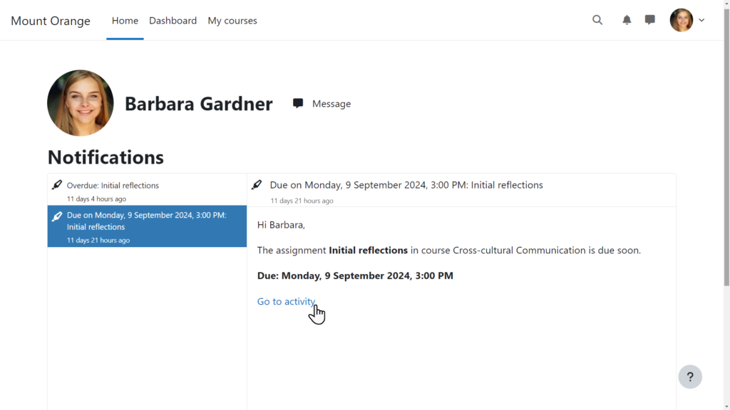 notificacions millorades moodle 4.5